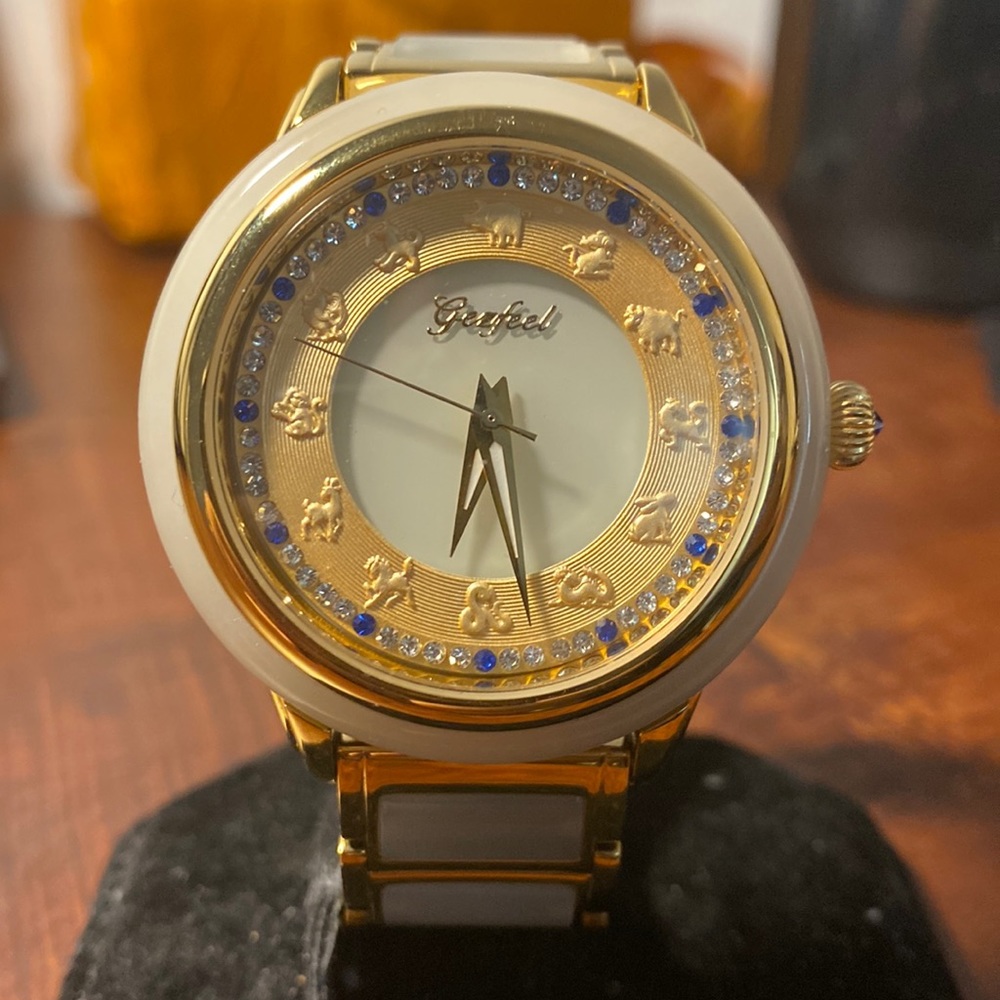 Gezfeel mens white jade watch